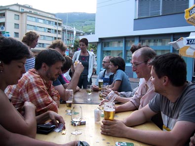 Fin de journée avec les amis.