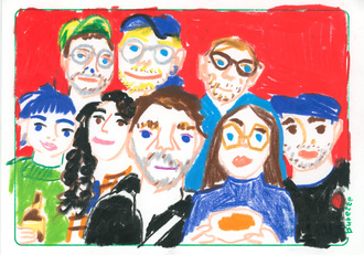 Portait dessiné par le duo Bubette image 1