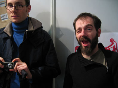 Sacha et G#rom dans un instant de détente