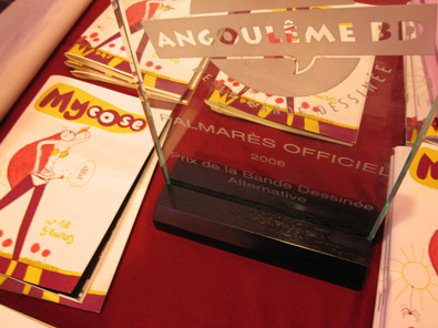 Le prix de la bande dessinée alternative est revenue à Mycose cette année