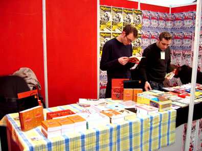 Notre stand, juste à côté de celui de Mycose.