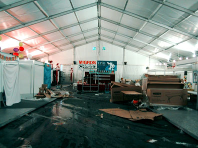 Le festival inondé.