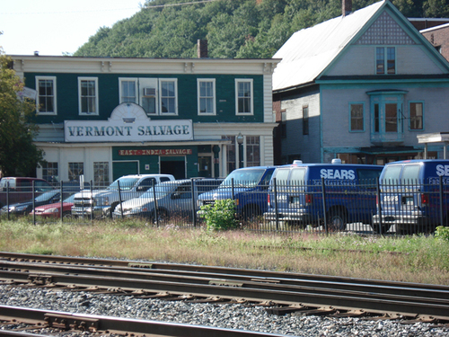 White River Jct., le centre du village où Alec vit.