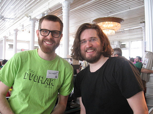 Alec Longstreth et David Libens au MOCCA 2008 à New York.