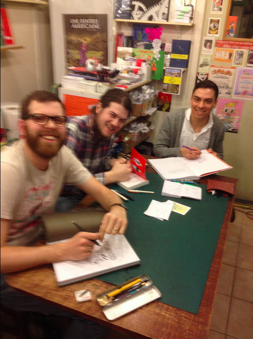 Alec Longstreth, Charles Forsman & Joseph Lambert en dédicace chez Super Héros
